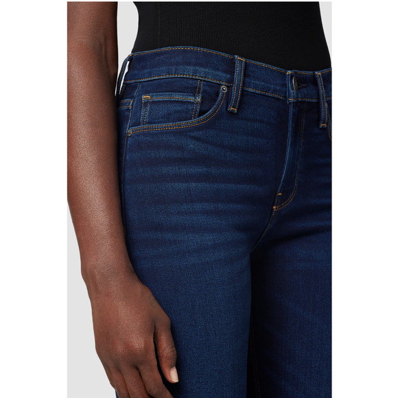 HUDSON JEANS NWT Nico Mid-Rise Straight Dark Wash Denim Jean in Requiem / 00 - Picture 4 of 14